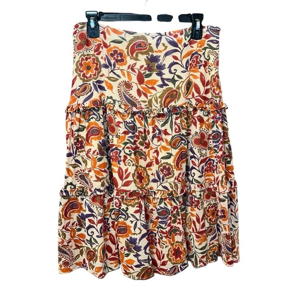 Lauren Ralph Lauren Tiered Floral Ruffle Skirt – Size 8 - Picture 1 of 4